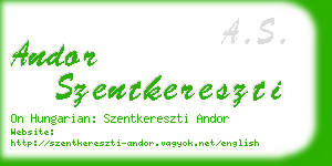 andor szentkereszti business card